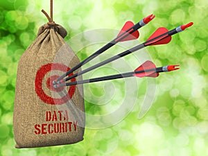 Data Security - Arrows Hit in Target.