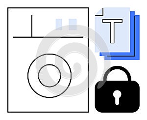 Data Security Concept with Document Protection and Locked Information System