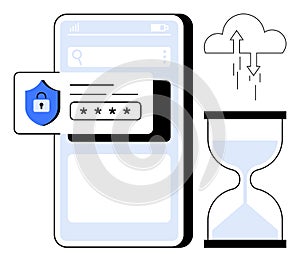 Secure Cloud Storage and Data Protection Concept with Mobile Interface