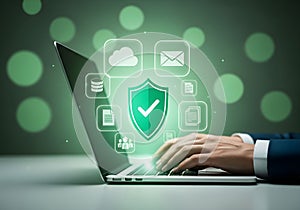 Data Security and Cyber Protection Concept