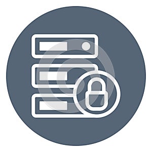 Data security  Isolated Vector icon easily edit or modify