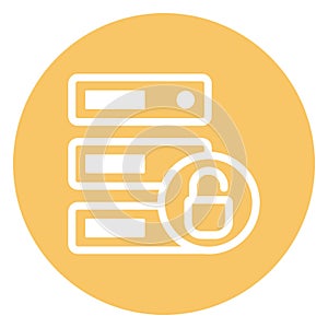 Data security  Isolated Vector icon easily edit or modify