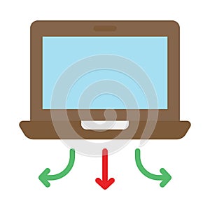 Data server, data share Vector icon which can easily modify