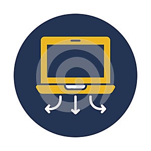 Data server, data share Vector icon which can easily modify