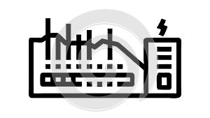 Data Server Rack Networking Equipment Icon, vector design Generative AI