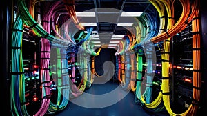 data server room cables