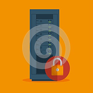 data server security lock icon