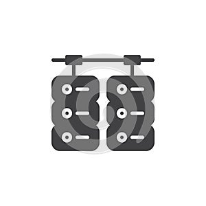 Data server transfer vector icon