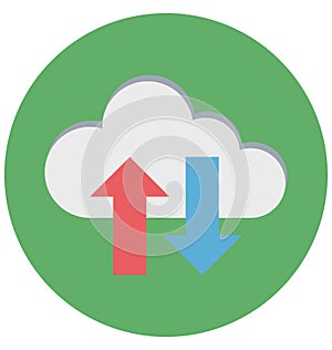 data sharing, data exchanging, Isolated Vector icons that can be easily modified or edit