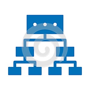 Data sharing, hierarchy Vector Icon which can easily modify