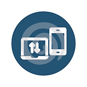 Data sharing Isolated Vector icon which can easily modify or edit