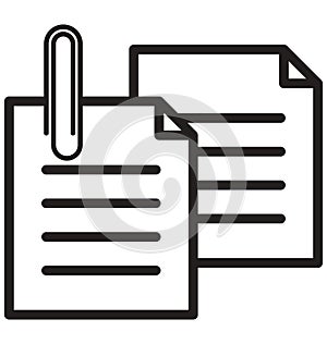 Data Sheet line isolated vector icon can be easily modified and edit