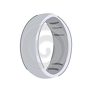 data smart ring cartoon vector illustration