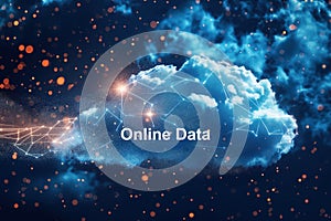 Data storage analysis technology based on large online network of data cloud computing