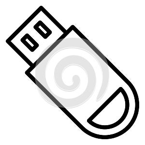 Data storage, flash drive Vector icon which can easily modify