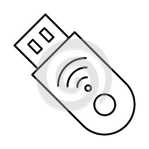 Data storage, flash drive Vector icon which can easily modify