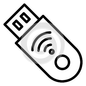 Data storage, flash drive Vector icon which can easily modify