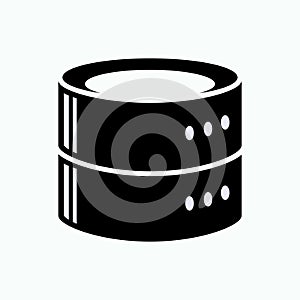 Data Storage Icon. Computer Data Center. Server, Database Symbol.