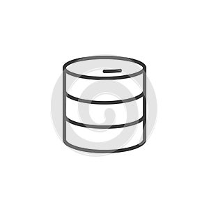 Data, storage line icon