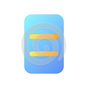 Data and storage management pixel perfect flat gradient color ui icon
