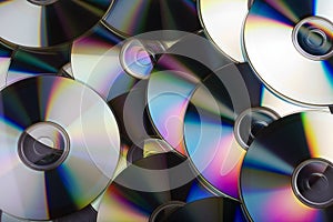 Data storage - multiple CDs overlapping each other