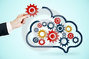 Data storage network technology concept