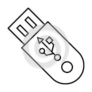 Data storage Outline vector icon which can easily modify or edit photo