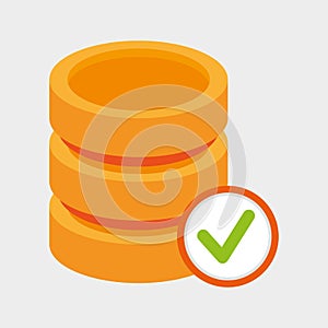 data storage server check icon