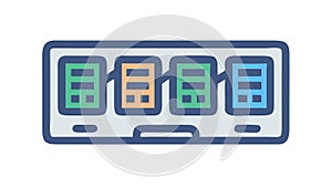 Data Storage Server Rack, Network Infrastructure and Hosting, vector design Generative AI