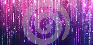 Data stream in cyberspace. Neural networks. 3D illustration of a wavy open-source surface.