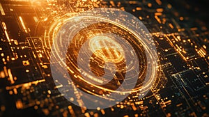 Data stream digital network connecting artificial intelligence processing