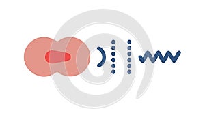 Data Stream Information Flow, Digital Connectivity, vector design Generative AI