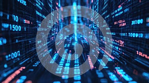 Data streaming through abstract digital technology tunnel