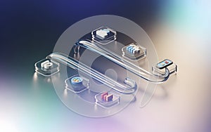 Data streaming with cloud computing and network security technology system