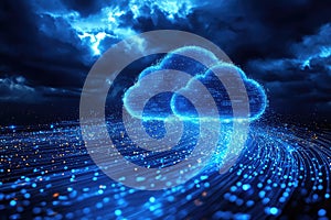 Data streams connecting devices in cloud computing
