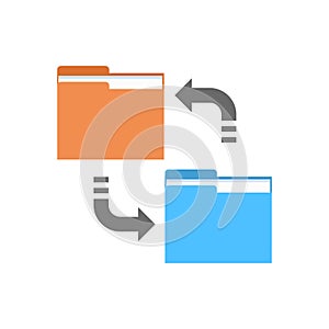 Data Synchronization Icon Computer Connection Database Access Synchronize Technology