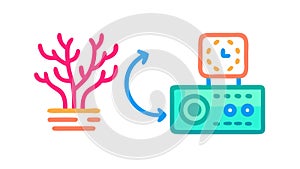Data Synchronization Icon: Seamless Information Flow Tech, vector design Generative AI