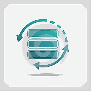 Data Synchronization Process Icon