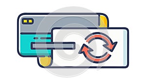 Data Synchronization Vector Icon for Digital Content, vector design Generative AI