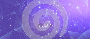 Data Tech Concept. Magic Science Wallpaper.