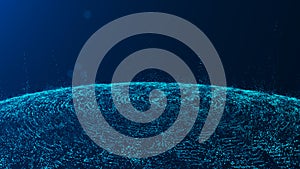 Big data visualization. Data technology background. Abstract background. 3d rendering. Data array visual concept. Equalizer for