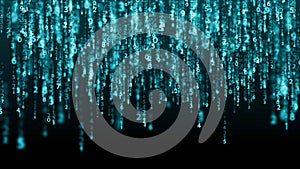 Data technology background. Big data visualization. Flow of data. Information code. Background in a matrix style