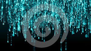 Data technology background. Big data visualization. Flow of data. Information code. Background in a matrix style