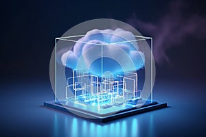 Data technology security cyber database wireless concept storage rendering networking connect cloud business