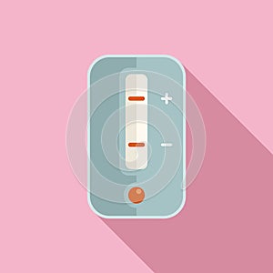 Data test icon flat vector. Sample clinic