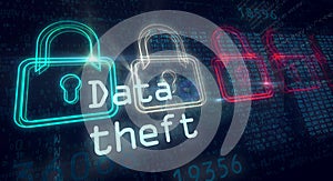 Data theft concept