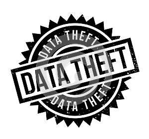 Data Theft rubber stamp