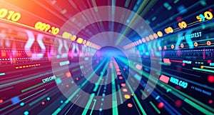 data tranfer background communication - ai generated