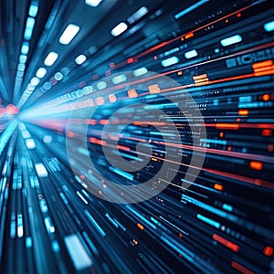 data tranfer background communication - ai generated