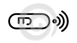 Data transfer connection technology icon , vector design Generative AI